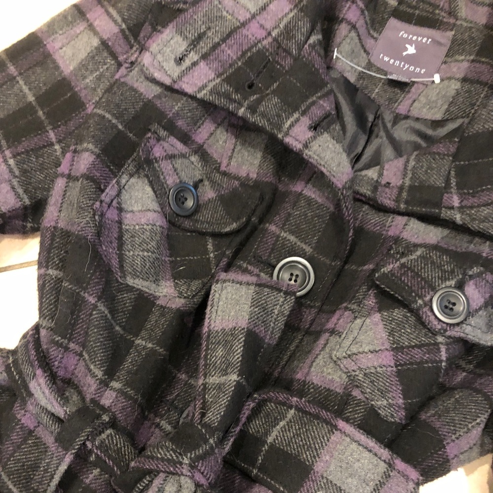 Plaid wrap jacket - Picture 2 of 3